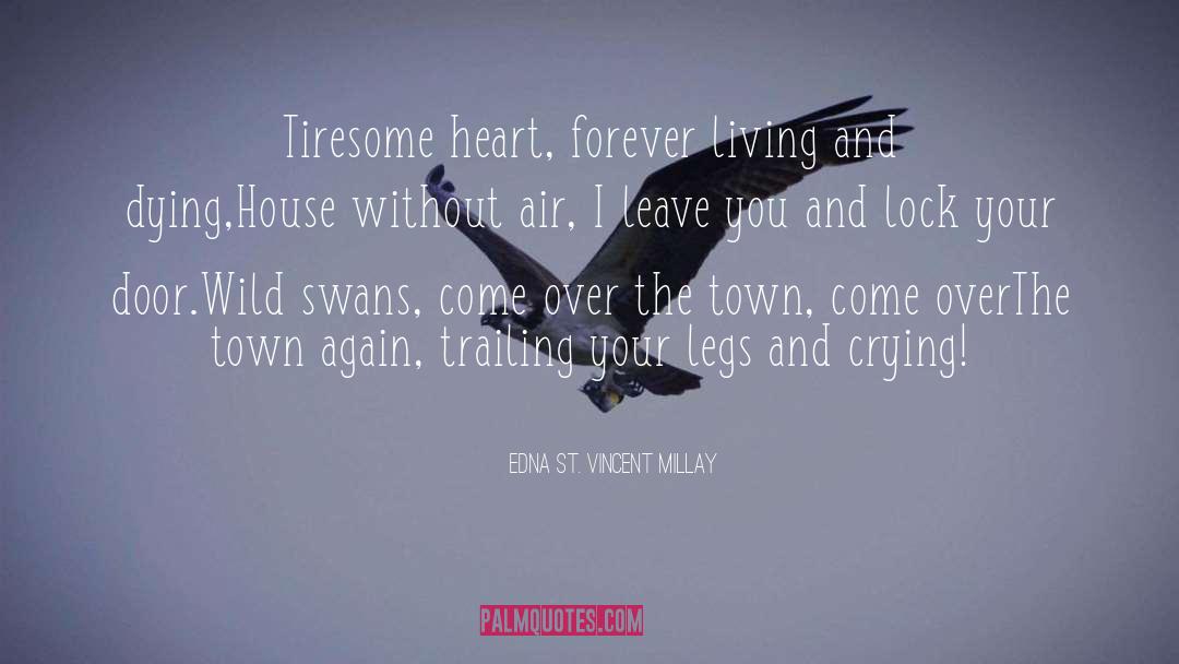 Swans quotes by Edna St. Vincent Millay