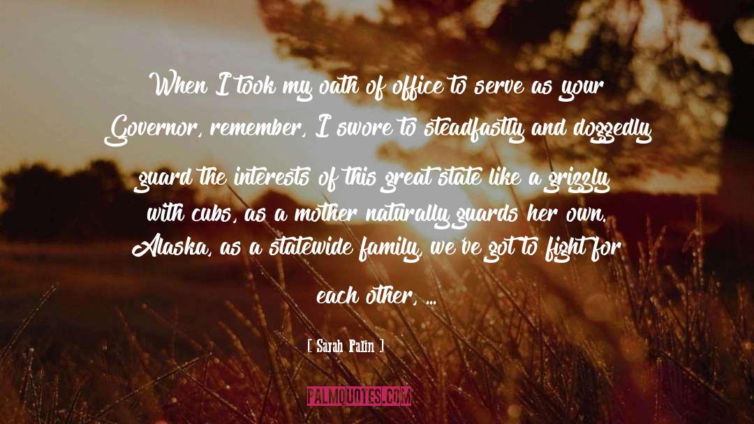 Swearing Oath quotes by Sarah Palin