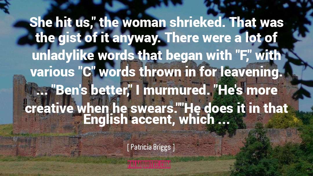 Swearing quotes by Patricia Briggs