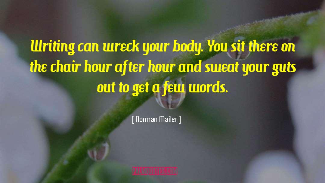 Sweat Less quotes by Norman Mailer