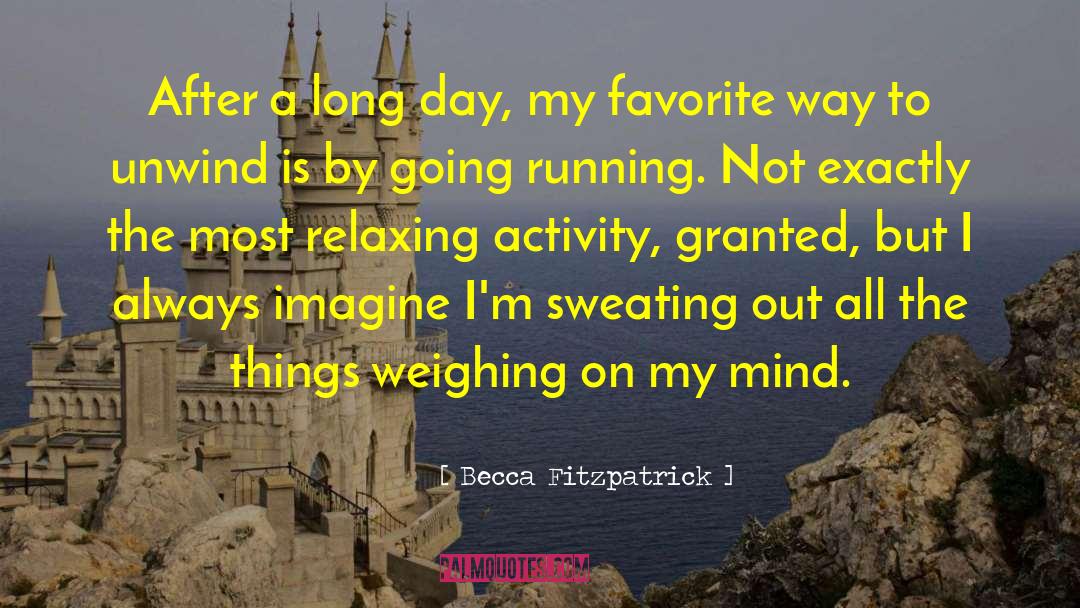 Sweating quotes by Becca Fitzpatrick