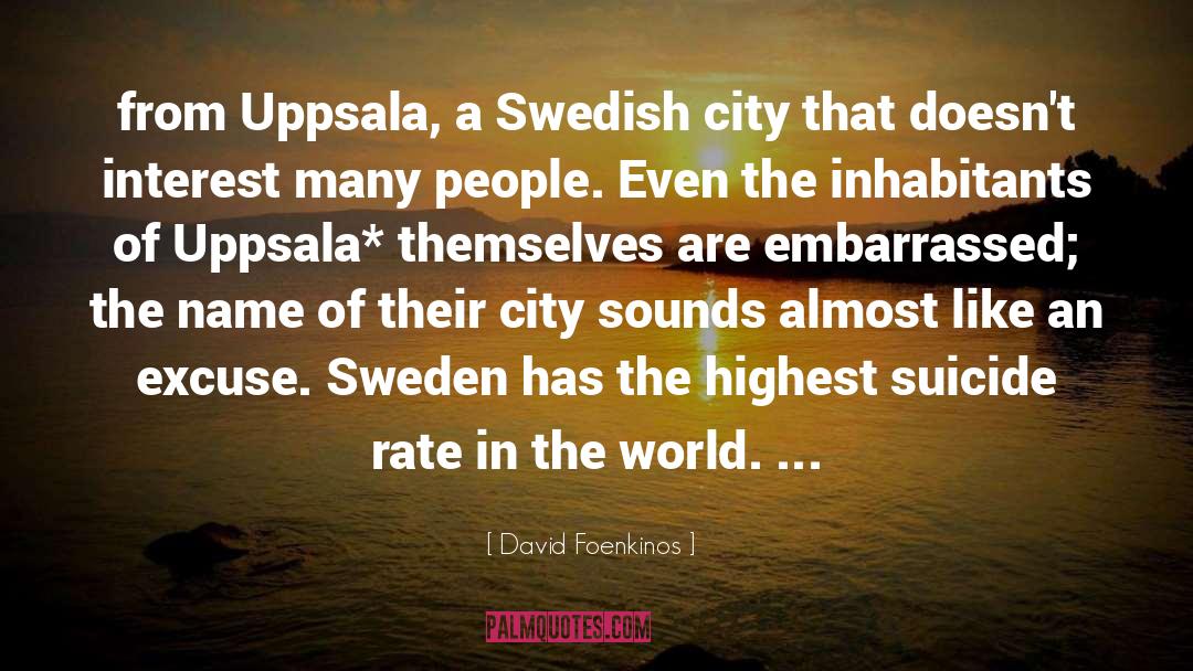 Sweden quotes by David Foenkinos