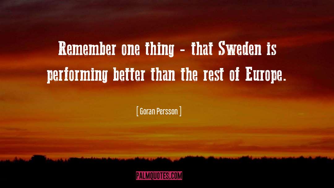 Sweden quotes by Goran Persson