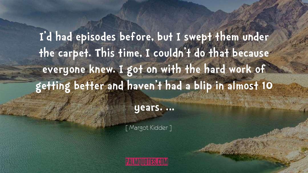 Sweep Under The Carpet quotes by Margot Kidder