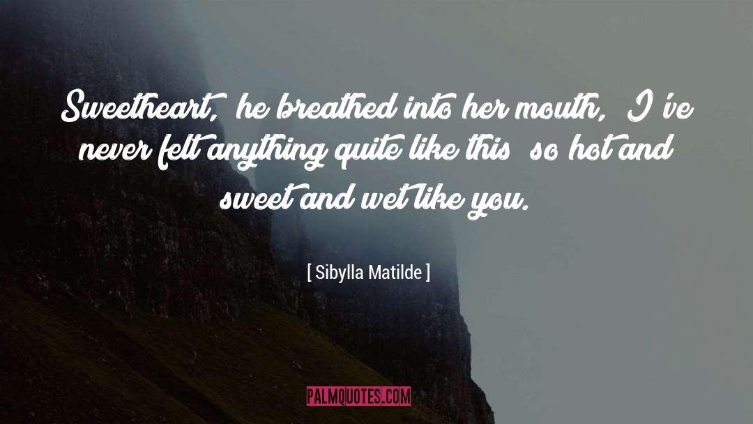 Sweet And Hot Romance quotes by Sibylla Matilde