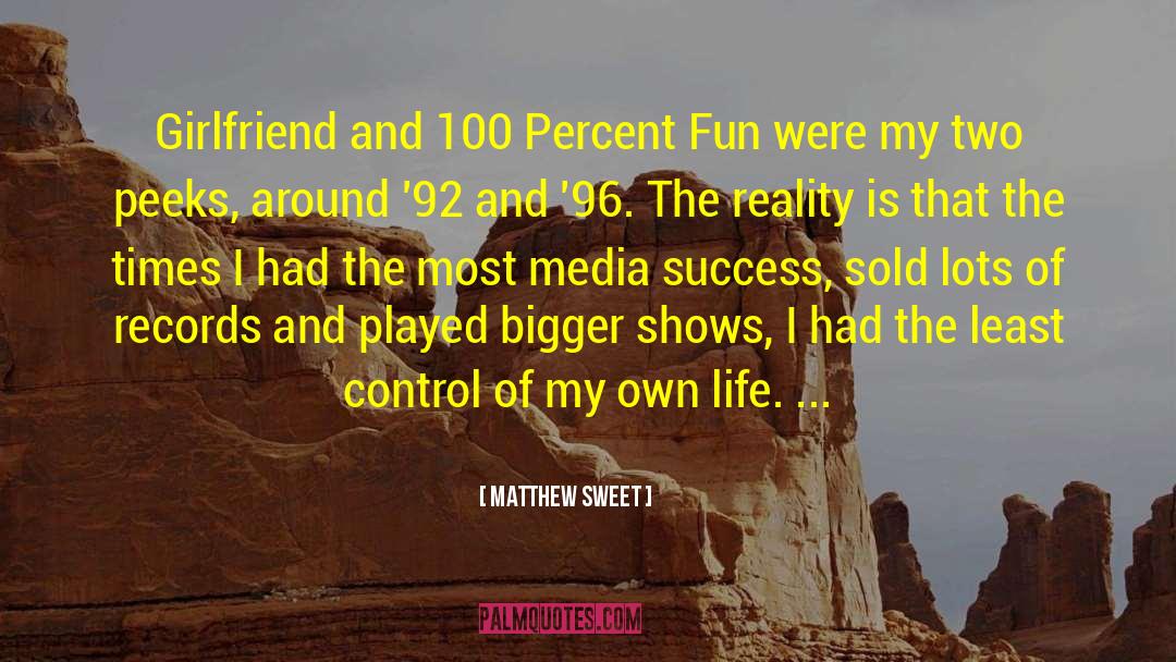 Sweet Hero quotes by Matthew Sweet