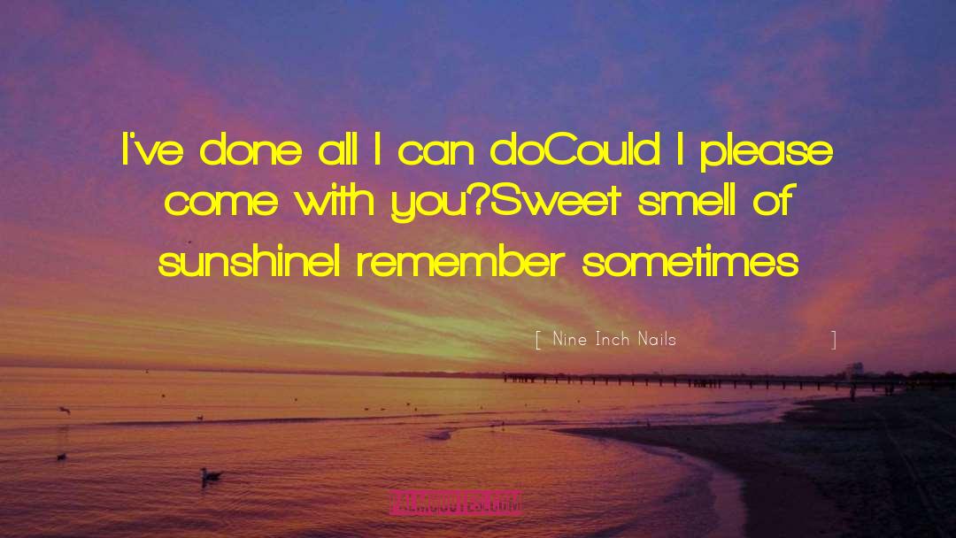 Sweet Smell quotes by Nine Inch Nails