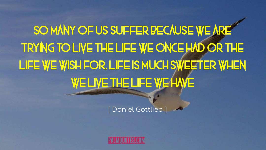 Sweeter quotes by Daniel Gottlieb