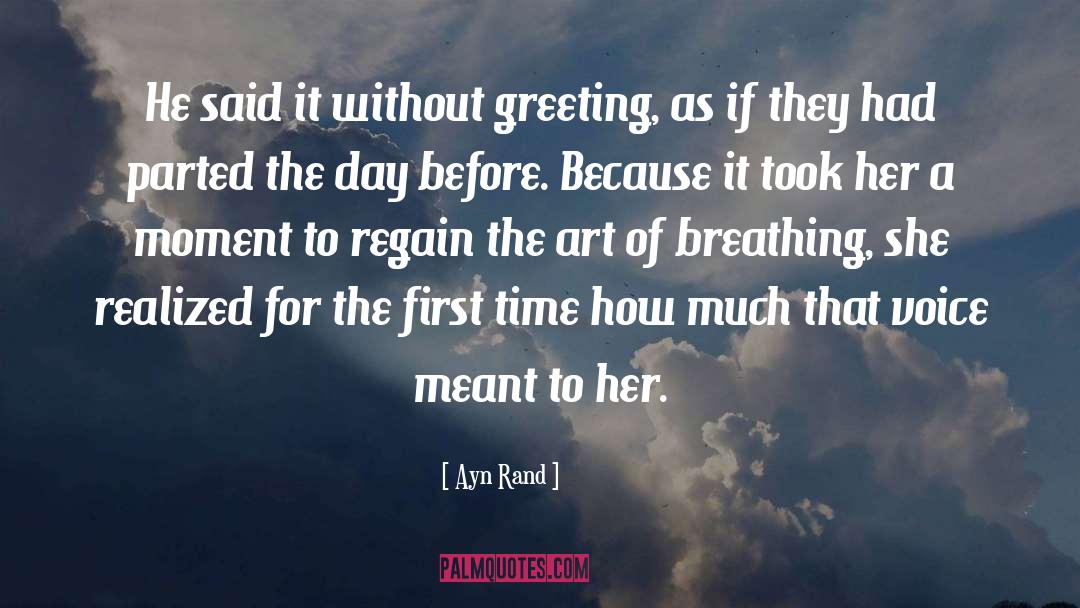 Sweetest Day Greeting quotes by Ayn Rand
