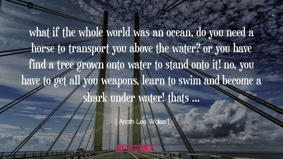 Swim quotes by Anath Lee Wales