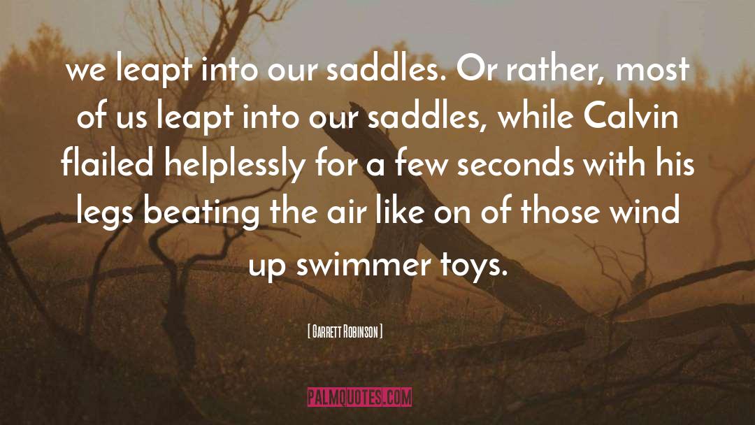 Swimmer quotes by Garrett Robinson