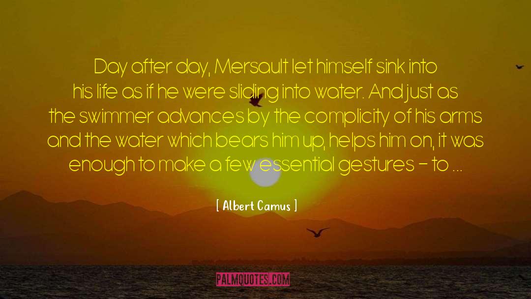 Swimmer quotes by Albert Camus