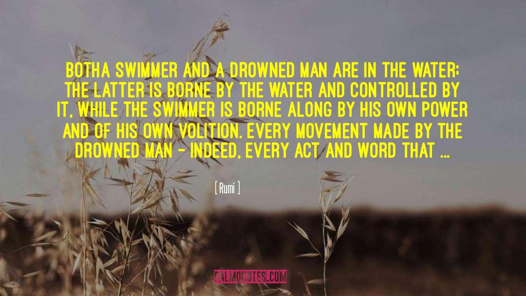 Swimmer quotes by Rumi