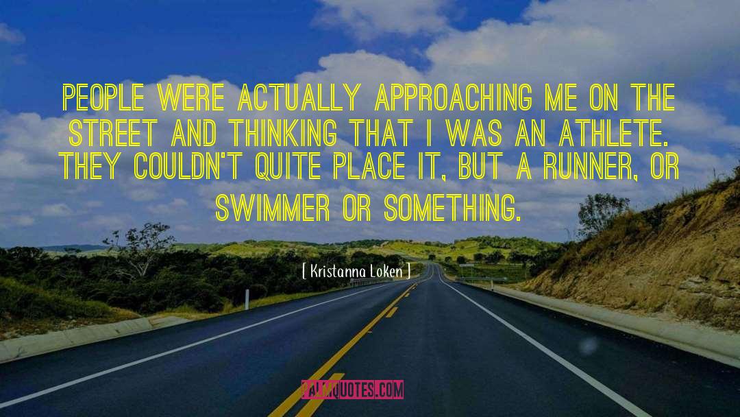 Swimmer quotes by Kristanna Loken