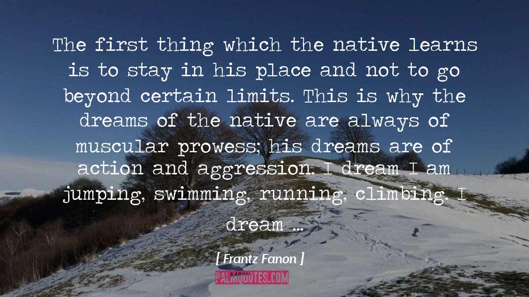 Swimming Olympic quotes by Frantz Fanon