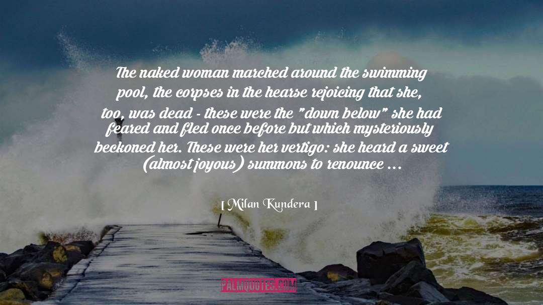 Swimming quotes by Milan Kundera