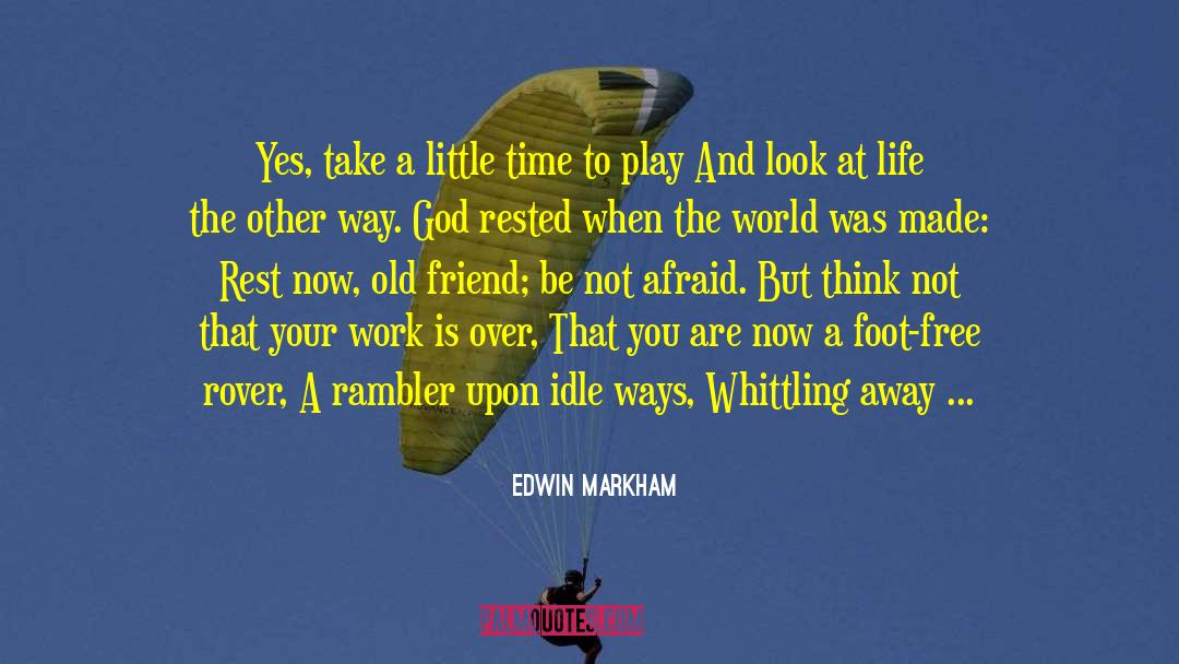 Swims quotes by Edwin Markham