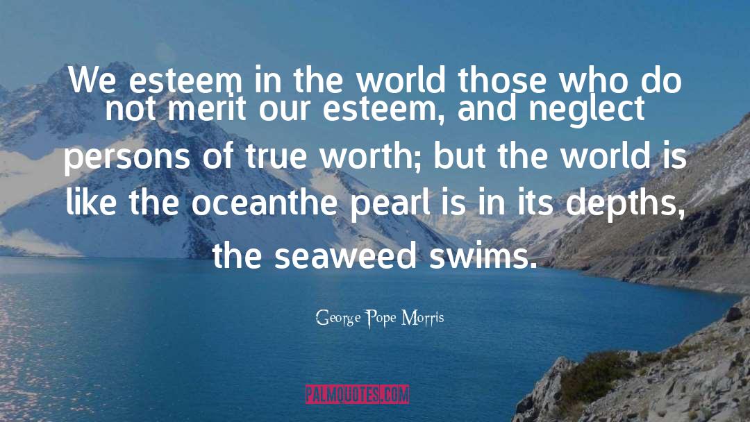 Swims quotes by George Pope Morris