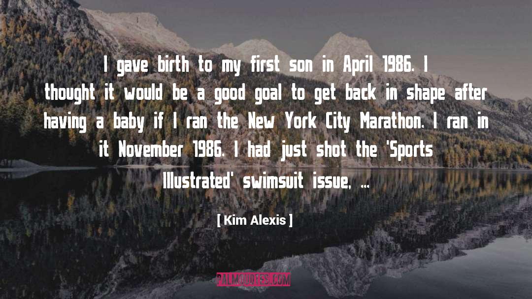 Swimsuit quotes by Kim Alexis