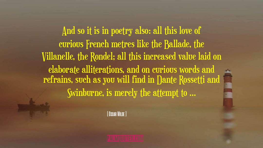 Swinburne quotes by Oscar Wilde