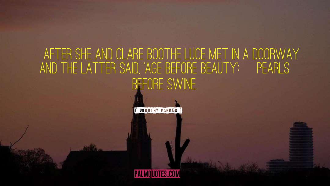 Swine quotes by Dorothy Parker