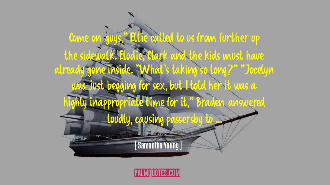 Swinger Group Sex quotes by Samantha Young