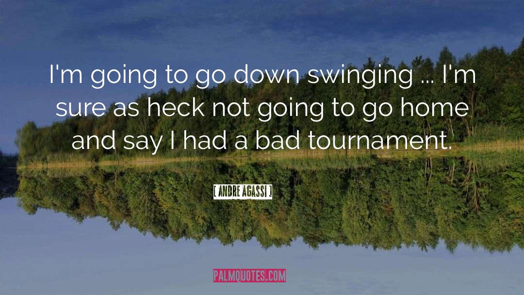 Swinging quotes by Andre Agassi