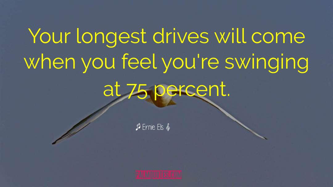 Swinging quotes by Ernie Els