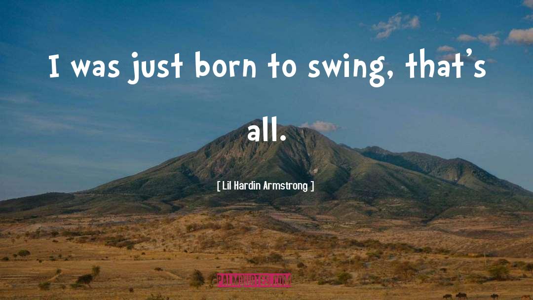 Swings quotes by Lil Hardin Armstrong
