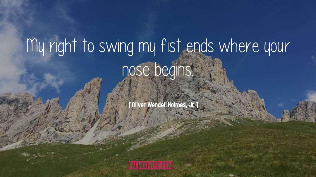 Swings quotes by Oliver Wendell Holmes, Jr.