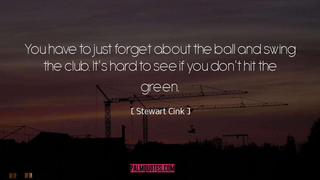 Swings quotes by Stewart Cink
