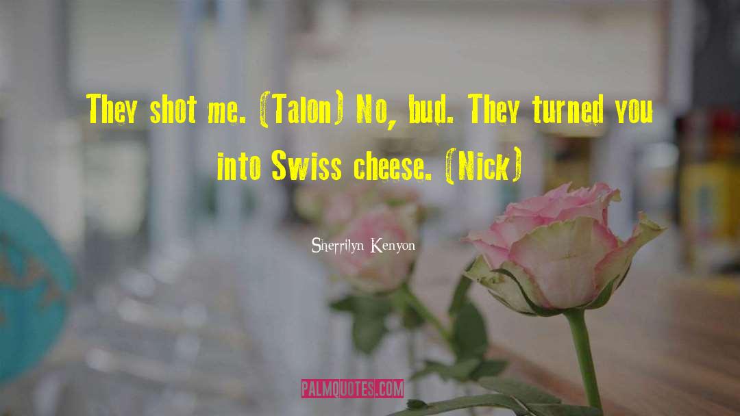 Swiss Cheese quotes by Sherrilyn Kenyon