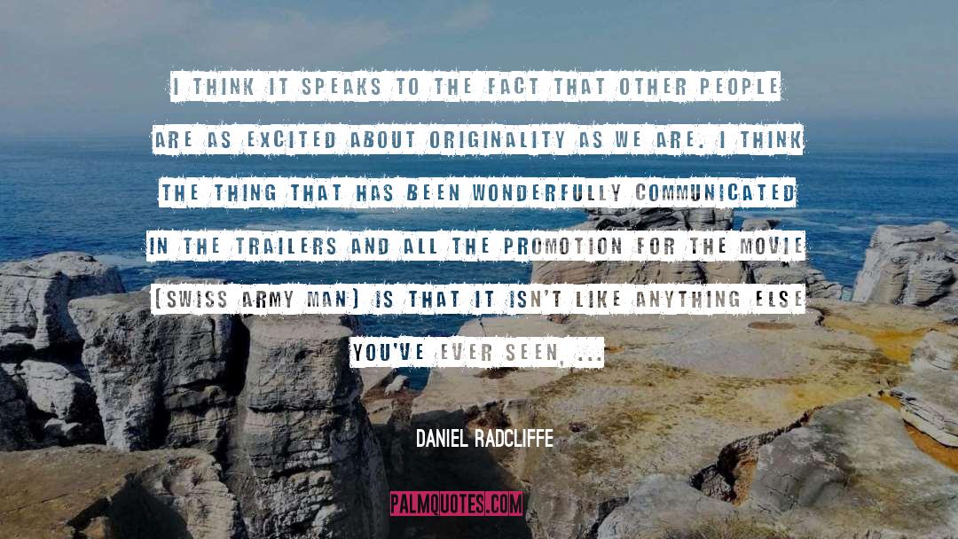 Swiss quotes by Daniel Radcliffe