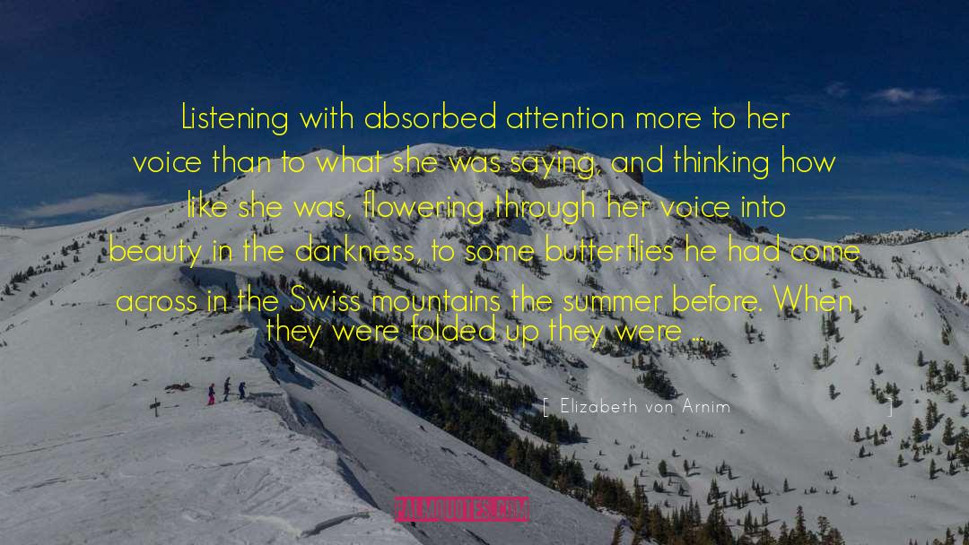 Swiss quotes by Elizabeth Von Arnim