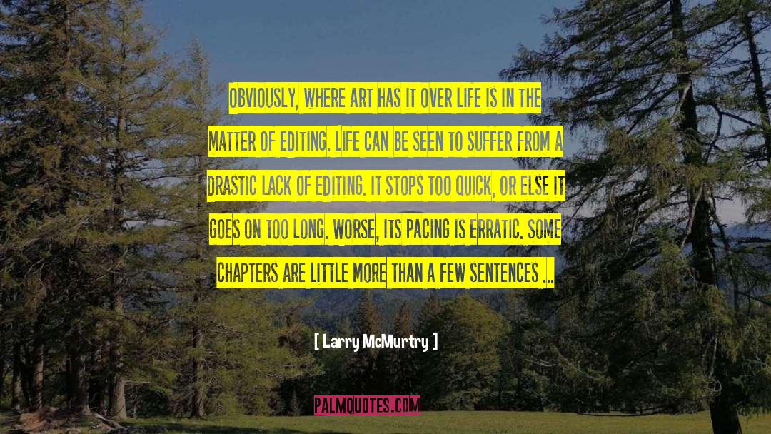 Swooning Over Sentences quotes by Larry McMurtry