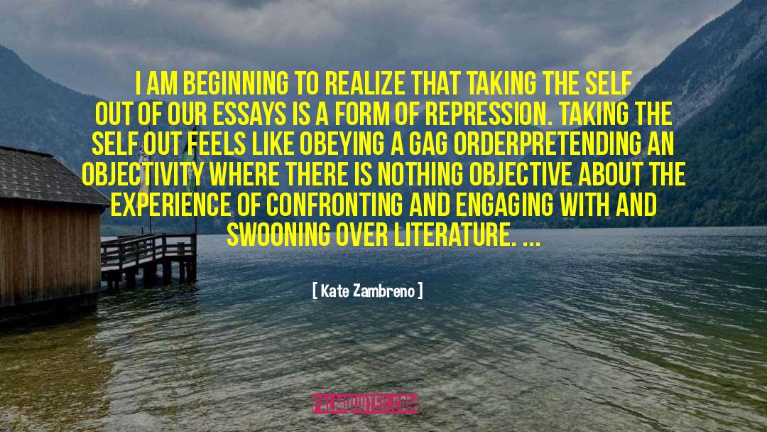 Swooning quotes by Kate Zambreno