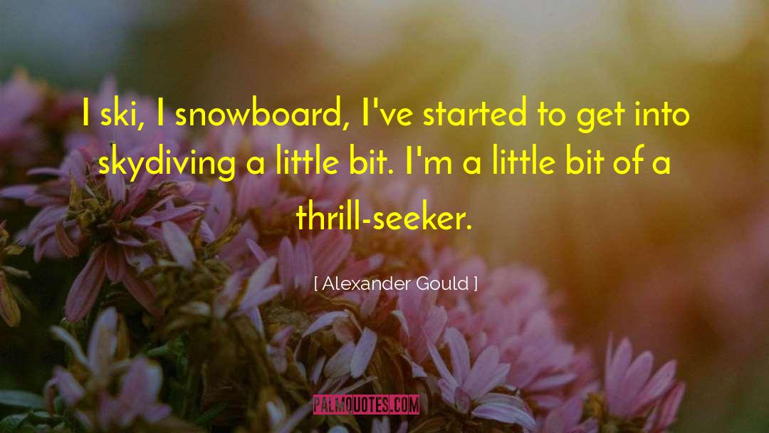 Swooping Skydiving quotes by Alexander Gould