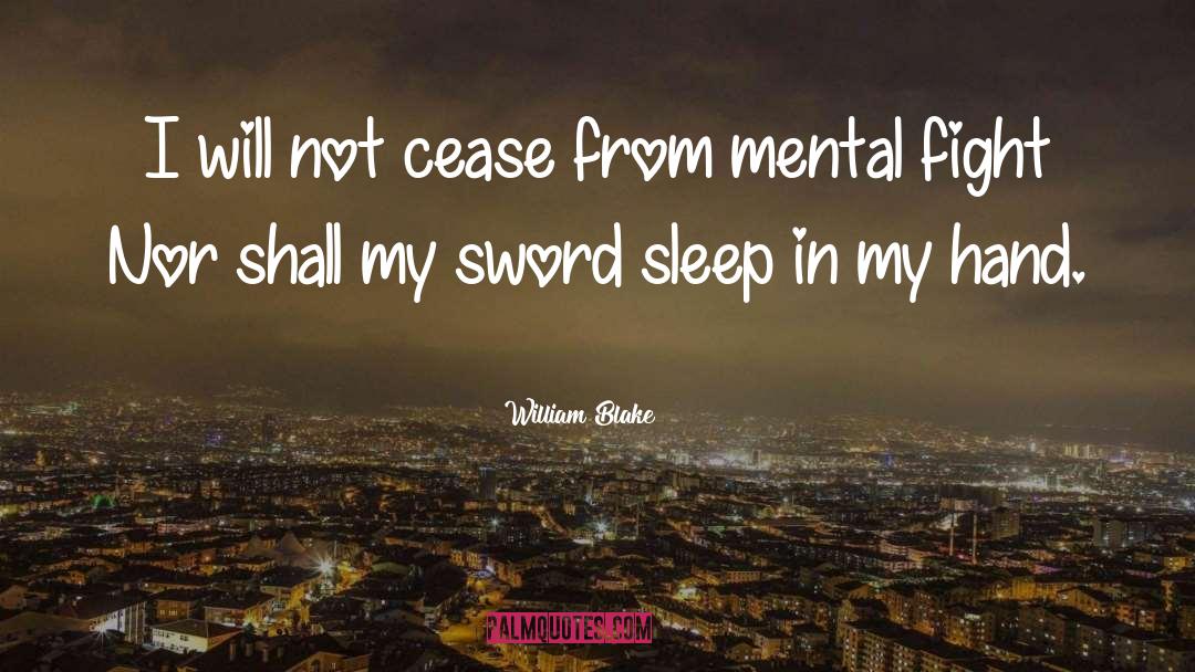 Sword Fight Lesson quotes by William Blake