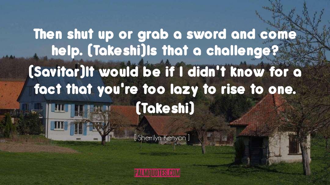 Sword Fight quotes by Sherrilyn Kenyon