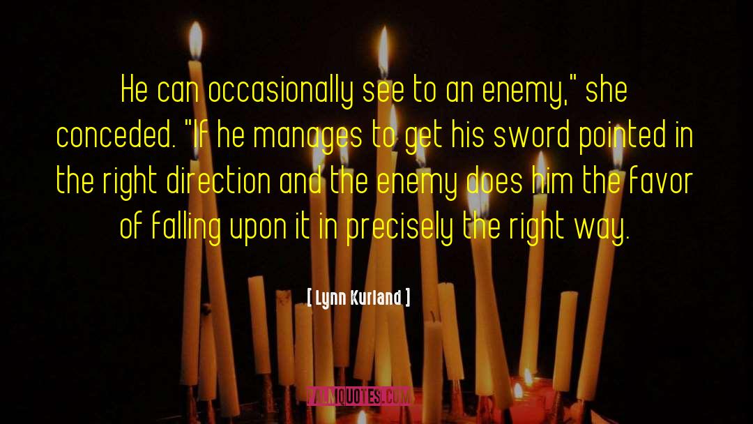 Sword Fighting quotes by Lynn Kurland