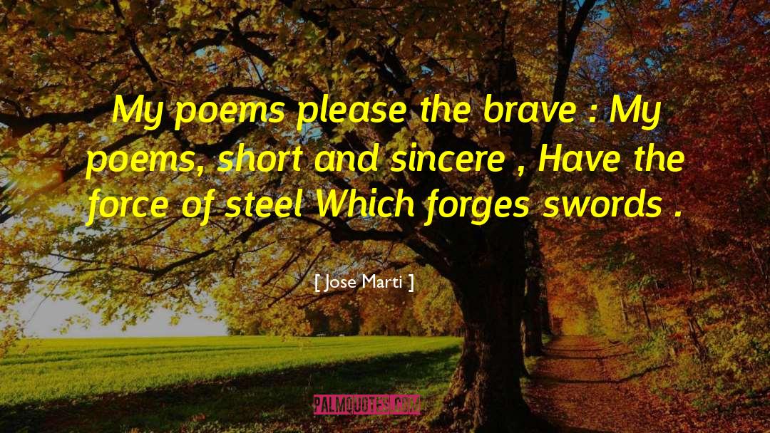 Swords quotes by Jose Marti