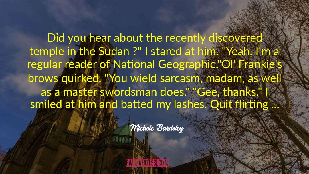 Swordsman quotes by Michele Bardsley
