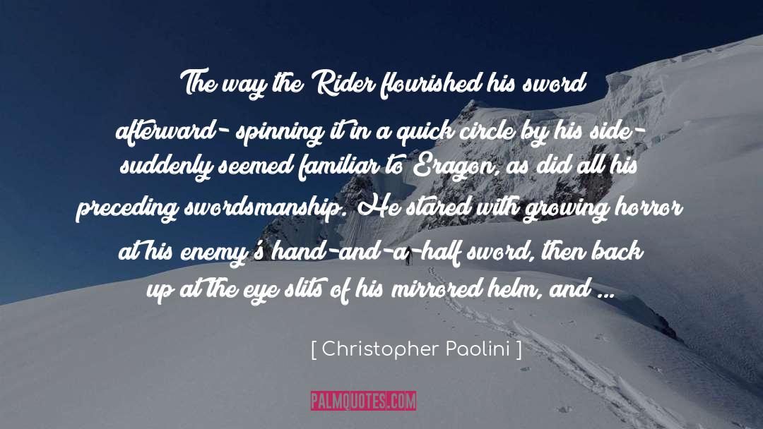 Swordsmanship quotes by Christopher Paolini