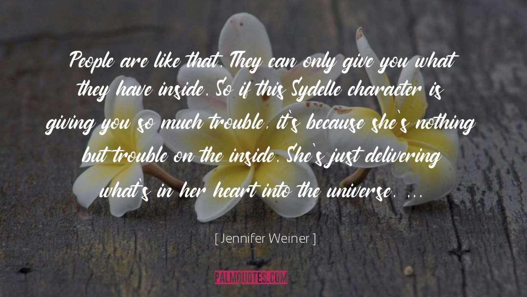 Sydelle quotes by Jennifer Weiner