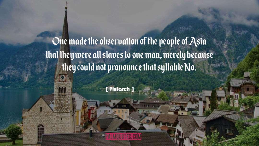 Syllables quotes by Plutarch