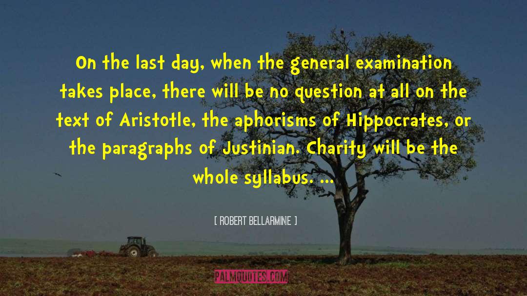 Syllabus quotes by Robert Bellarmine