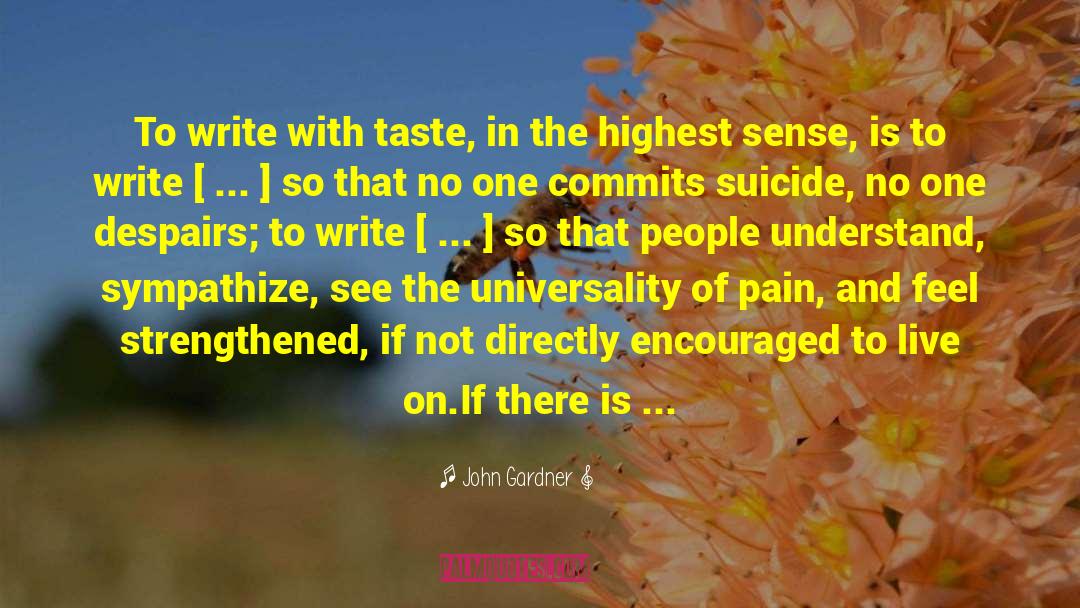 Sympathize quotes by John Gardner