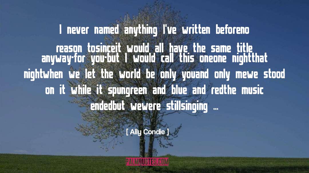 Symphony Music quotes by Ally Condie