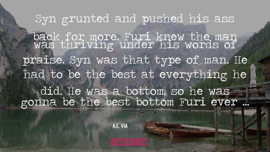 Syn quotes by A.E. Via