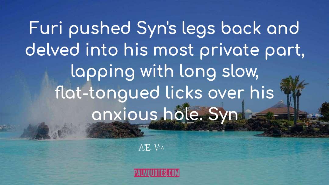 Syn quotes by A.E. Via